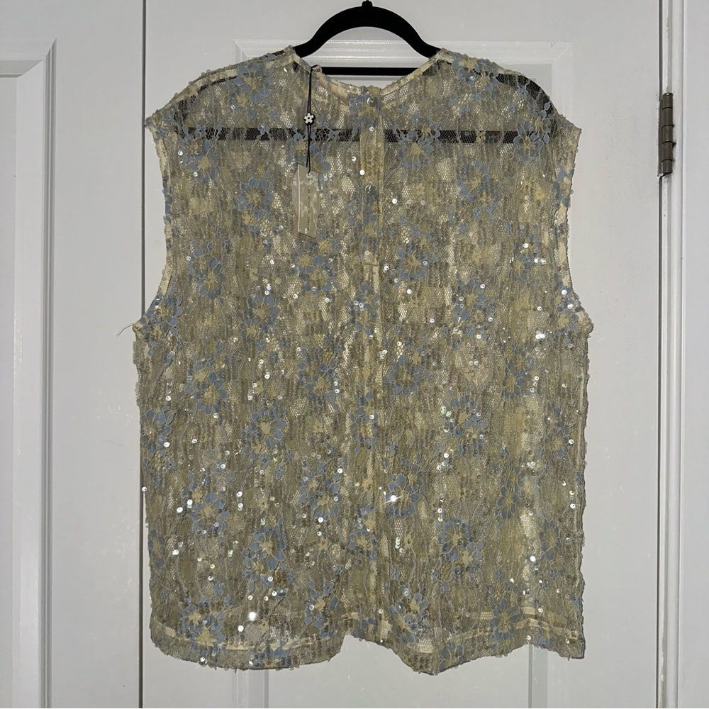 VRG GRL Devyn Sequin Top Lace - NWT - Picture 2 of 7